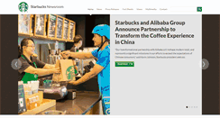 Desktop Screenshot of news.starbucks.com